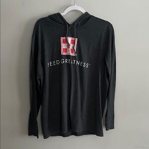 Purina gray Long Sleeve Hoodie Shirt